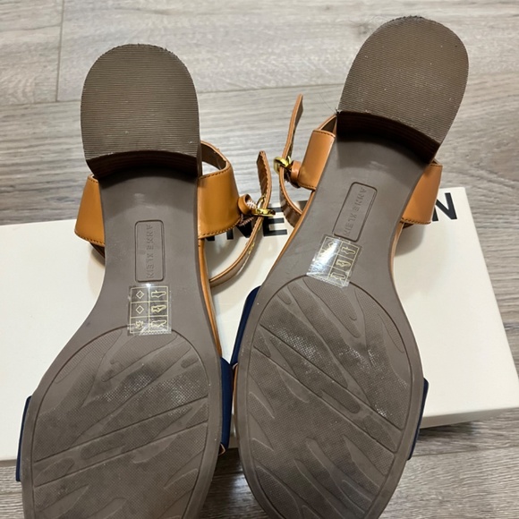 Blue/tan strap sandals - Picture 2 of 4